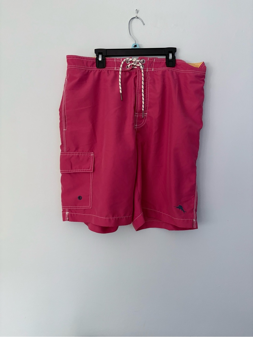 Tommy Bahama pink Board Shorts with Contrast Drawstring
